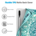 thumbnail image 3 of Fintie Slim Case for Samsung Galaxy Tab S8 (2022) /Galaxy Tab S7 (2020) 11 Inch SM-X700/X706/T870/T875/T876 Model with S Pen Holder, Soft TPU Back Cover Stand Auto Wake/Sleep, Emerald Illusions, 3 of 4