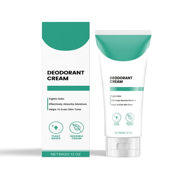 Pisexur Belleza Maquillaje Crema desodorante para axilas, desodorizante y antitranspirante, ligera, de larga duración, 60 gpara mujeres y hombres