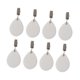 thumbnail image 2 of 8x Pesas para Manteles, Cortinas, Banderas de Jardín, Camping, con Clips de Acero Inoxidable Blanco 6 cm, 2 of 9
