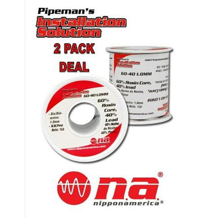 2 Rolls 60-40 1LB Each Rosin Cored Solder Wire 60-40 Home Electronic 2 LBs