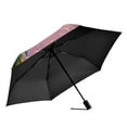 thumbnail image 2 of FORMRS Travel Umbrella Folding Auto Open Close Windproof Rain UV Protection, Purple Window, 2 of 8