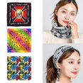 thumbnail image 4 of Yokua Unisex Fashion Printed Square Scarf Cycling Bandana Sun Protections Neck Cover, 4 of 21