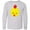 AC-Heather Grey, variant on Inktastic Cute Chicken, Little Chicken, Yellow Chicken Long Sleeve Youth T-Shirt