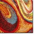 thumbnail image 3 of Home Dynamix Splash Adja Contemporary Abstract Swirl Indoor Area Rug, Red/Blue, 5'2"x7'2", 3 of 6