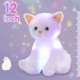 thumbnail image 4 of Animal de peluche Houwsbaby, gato blanco con música y luz, 30 cm, 4 of 7