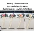 thumbnail image 2 of Guardurnaity Joyas para coche, cinta de boda, rosa, lazo decorativo, romántico, ambiente de fiesta de boda de ensueño, amor puro Ropa, zapatos y accesorios Miscelánea tipo+1, 2 of 6