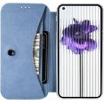 thumbnail image 5 of Clear Case for Nothing Phone 1 with Card Holder, Fiber Pattern PU Leather Wallet Flip Shockproof Phone case Cover for Nothing Phone 1 QW Blue, 5 of 18