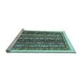 thumbnail image 2 of Ahgly Company Machine Washable Indoor Round Abstract Light Blue Modern Area Rugs, 5' Round, 2 of 4