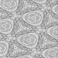 thumbnail image 1 of Ahgly Company Machine Washable Indoor Square Transitional White Smoke Area Rugs, 4' Square, 1 of 7