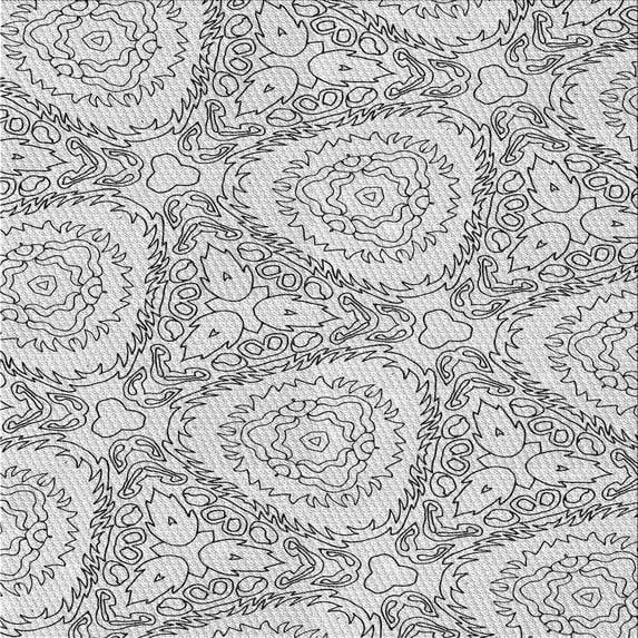 Ahgly Company Machine Washable Indoor Square Transitional White Smoke Area Rugs, 4' Square