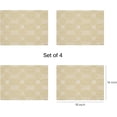 thumbnail image 2 of Martha by Martha Stewart | Chilewich Coverlet Placemats in Wheat - Set of 4 - Easy Care Woven Tabletop Textiles - Indoor/Outdoor - 19" x 14" Rectangle, 2 of 6