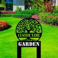 thumbnail image 2 of Handmadetneonsign Tree Of Life Memorial Metal With Stake, Nature Stake Metal Name Sign Stake, Garden Metal Stake Decor 59185, 2 of 5