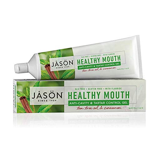 JASON Healthy Mouth Anti-Cavity & Tartar Control Gel, 6 Ounce Tube