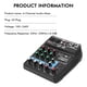 thumbnail image 4 of Mezclador de sonido de audio de 4 canales Mini consola mezcladora portátil USB con alimentación de 48V Ndcxsfigh Para estrenar, 4 of 9