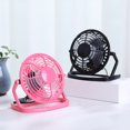 thumbnail image 4 of SmartDevil USB Desk Fan, Small Personal Desktop Table Fan with Strong Wind, Quiet Operation Portable Mini Fan for Home Office Bedroom Table and Desktop (pink), 4 of 7