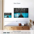 thumbnail image 4 of Elephant Stock Suspension Bridge Wall Art - Horizontal Canvas Wall Art - Living Room Wall Decor - Architecture Canvas - Turquoise And Black Decor - 12" x 8", 4 of 8