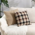 thumbnail image 6 of Farmhouse Buffalo Check Plaid Throw Pillow Covers, Plaid Linen Soft Cushion Case for Fall Decor Home Bed Couch Sofa Outdoor, 18 x 18 Inch, 6 of 10