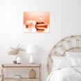 thumbnail image 5 of Zen Stone Canvas Wall Art White Flower and Yellow Butterfly on Lake Wall Art for Bathroom Living Room Bedroom Modern Spiritual Yoga Spa Picture Canvas Wall Decor Zen Art,16x12 Inches, 5 of 6