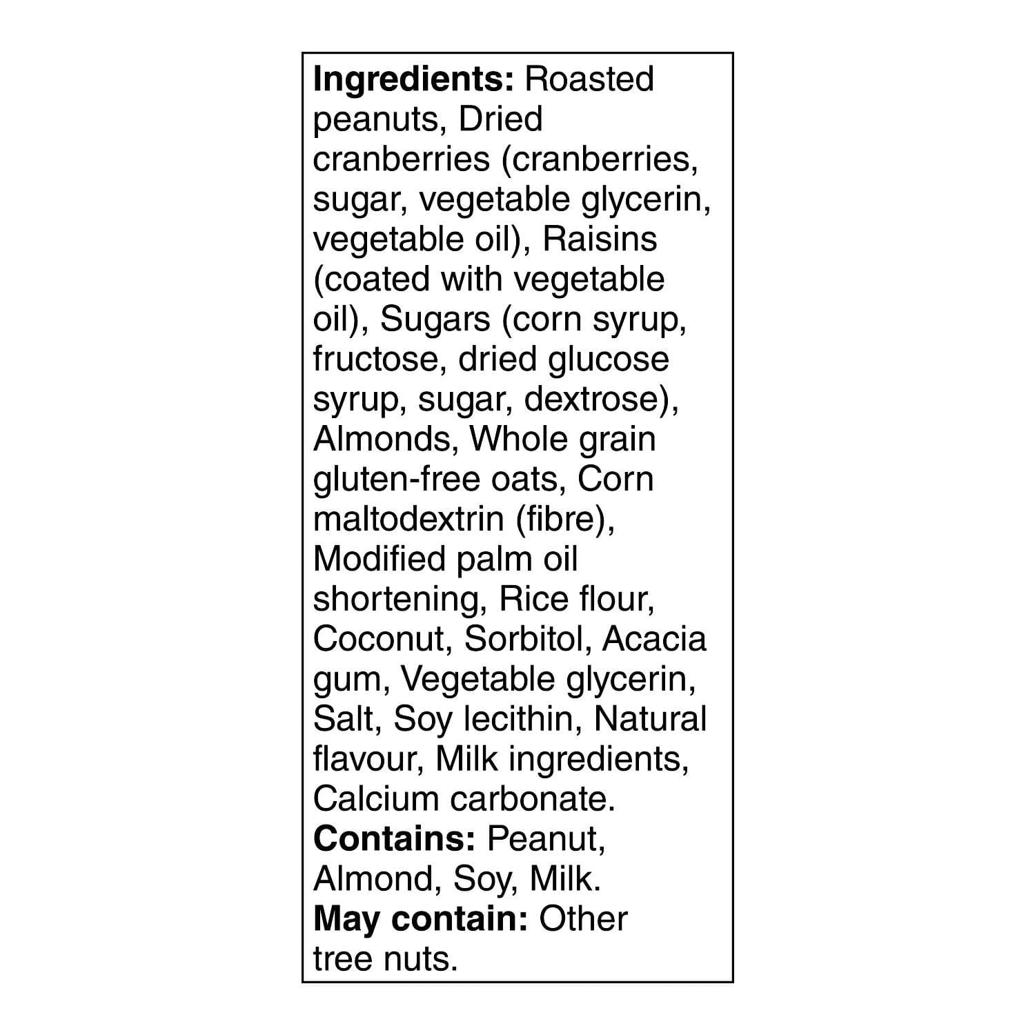 Barres Special K Noix et grain Canneberges et amandes 165 g, 5 barres 165 g, 5 barres