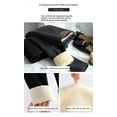 thumbnail image 4 of Plus Velvet Padded Lamb Fleece Leggings Women Wear Pencil Pants In Autumn And Winter One Pants High Waist Warm Pants Black M, 4 of 8