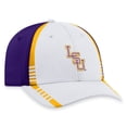 thumbnail image 3 of Men's Top of the World White/Purple LSU Tigers Iconic Flex Hat, 3 of 4