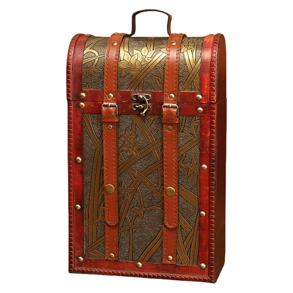 Antique Styles Sturdy Wine Bottle Box for Elegant Gift Presentation and Storage in Weddings or Anniversaries