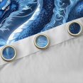 thumbnail image 4 of Manfei Traditional Eastern Dragon Animals Blackout Curtains,Flower Crane Window Curtains Pack of 2 (38x45 Each),Navy, 4 of 6