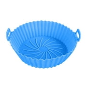 Pompotops Air Fryer Silicone Pot Air Fryer Silicone Baking Pan Air Fryer Tray Round 20*16*7.820CM Clearance