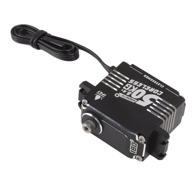 RC Servo, 50KG Waterproof Programmable Coreless Servo High Torsion 32 Bit MCU for Robot 180±5,270 ±5,360 ±5