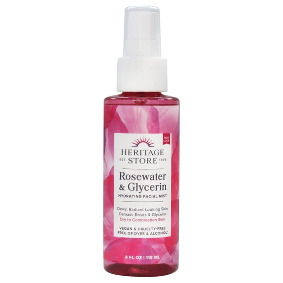 Heritage Store - Rosewater & Glycerin Hydrating Facial Mist - 4 fl. oz.