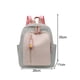 thumbnail image 2 of Mochila para niñas, moderna, de nailon resistente, con correas de hombro ajustables, ideal para el día a día. Gris, 2 of 7