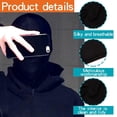 thumbnail image 4 of 2 unidades de respirador facial completo unisex sin rostro para Halloween, respirador para cosplay, disfraz de respirador, máscara de respirador para toda la cabeza para deportes al aire libre, 4 of 8