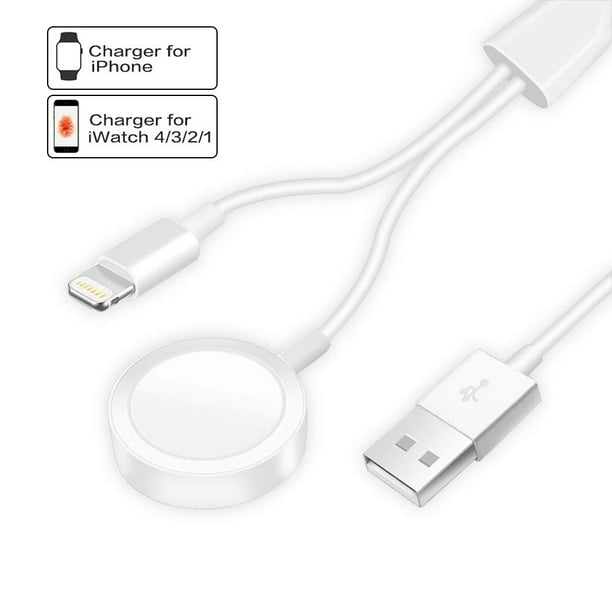 Infiniteck 2 In 1 Apple Watch Compatible Iphone Airpods Ipad Iwatch Charger Cable Wire Walmart Com Walmart Com