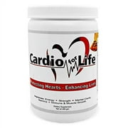 Cardio for Life L-Arginine Powder 16oz - Pina Colada - Natural Nitric Oxide Supplement for Cardiovascular Health - Regulate Cholesterol & Blood Pressure - Increase Energy
