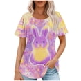 thumbnail image 5 of Pisexur Hauts pour Femmes, Hauts de Printemps pour Femmes Blouses pour Femmes Chic Décontracté Haut à Manches Courtes Ajouré à Col Rond Uni Haut/chemise à Manches Courtes à Col Rond Blanc, P, 5 of 5