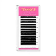 TDANCE Premium D Curl 0.05mm Thickness Semi Permanent Individual Eyelash Extensions Silk Volume Lashes Professional Salon Use Mixed 8-15mm Length In One Tray (D-0.05,8-15mm)