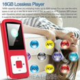 thumbnail image 4 of MP3 Player, Hotechs HiFi 32GB Music Player with Bluetooth 5.0, with Voice Recorder/Video/Photo Viewer/E-Book/FM Radio (Red), 4 of 5