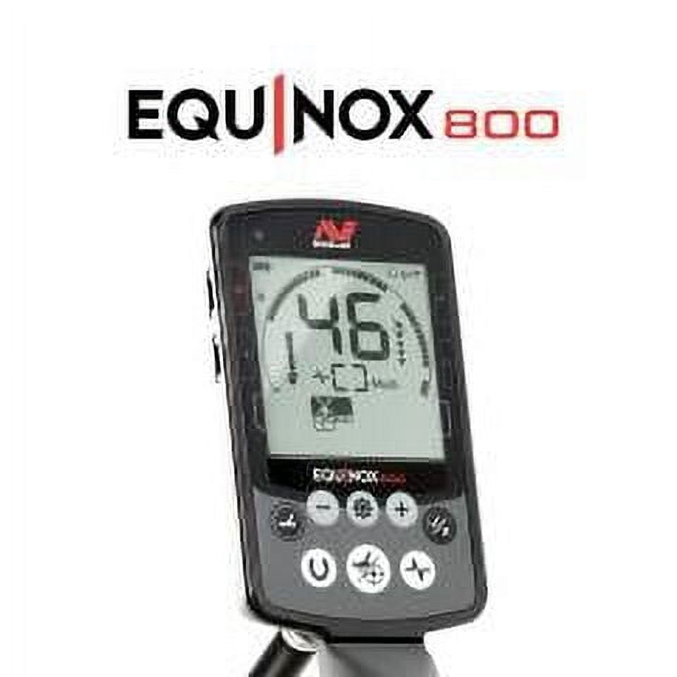 Minelab Equinox 800 Metal Detector w/ 6" & 15" Coils, Lower Shafts, Pro-Find 35