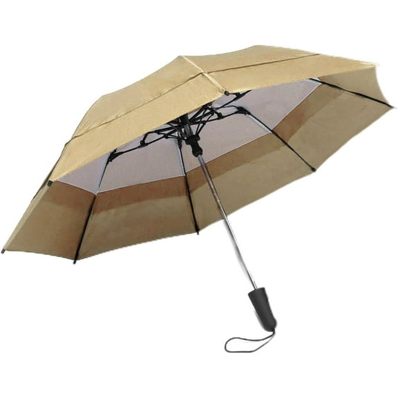 Windbrella 44 Inch Georgetown Folder Mini Auto Open Auto Close Umbrella (Tan)