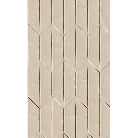 Multicolored Folded Paper like Geometric Printed Non-Woven Non-Pasted Textured Wallpaper 57 Sq. Ft.