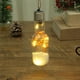 thumbnail image 1 of Lámpara colgante navideña de botella | Bombilla LED de bola de nieve | Adorno multicolor para árbol de Navidad | Bombilla decorativa transparente de 13 x 4,5 cm | 1 pieza para decoración navideña, 1 of 7