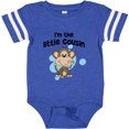 thumbnail image 3 of Inktastic I'm the Little Cousin-monkey-blu Boys Baby Bodysuit, 3 of 5