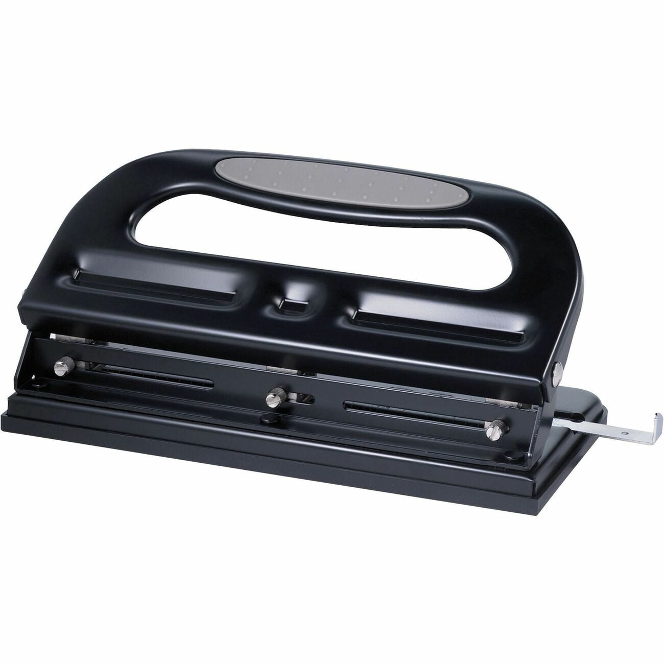 Business Source, BSN62897, Three-hole Heavy-duty Punch, 1 Each, Black