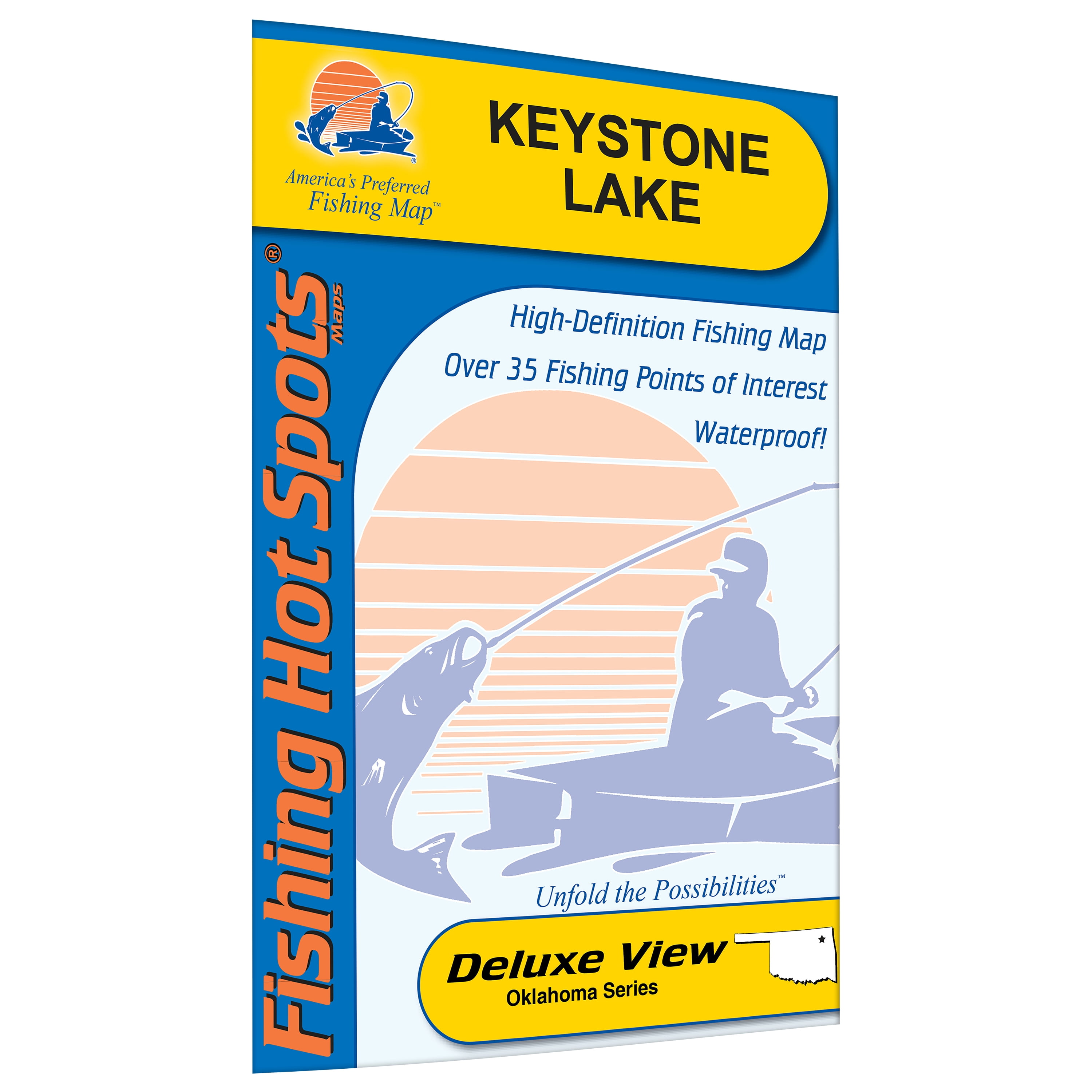 Keystone Lake Fishing Map - Walmart.com.