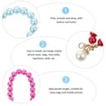 thumbnail image 3 of 8pcs Pearl Cadena colgante de la cadena de las mujeres del encanto de los accesorios clave para la decoración, 3 of 6