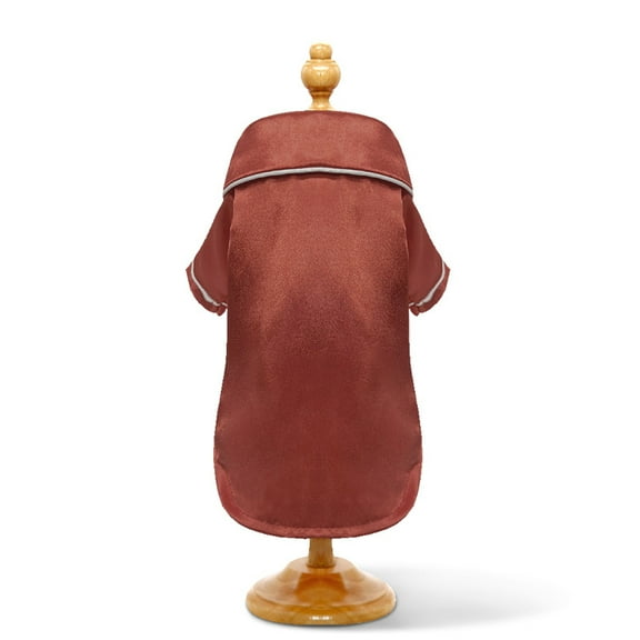 Namzi Pet Pajamas for Dog Cat XL Size Soft Polyester Sleepwear Loungewear for Pets Shirts -1 Piece,Dark Red