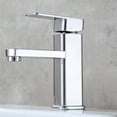 thumbnail image 4 of Grifo de baño moderno con acabado de níquel cepillado a prueba de óxido y anticorrosión, grifo de baño de un solo orificio que garantiza durabilidad y estilo para su área de baño, 4 of 5