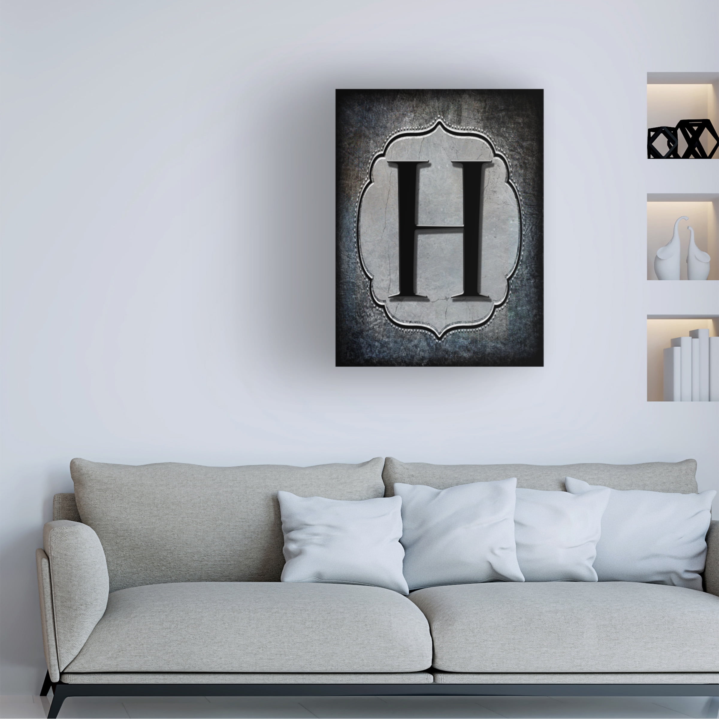 LightBoxJournal 'Letter H' Canvas Art