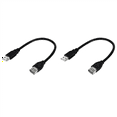 thumbnail image 1 of 2X USB Adapter Cable Firewire IEEE 1394 6 Pin Female to USB 2.0 AM Adapter Cable Plug and Play for Digital Camera,2 x Adapter cable,Black, 1 of 8
