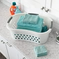 USA 50L Plastic Hip Hold Laundry Basket Hamper Organizer with BuiltIn